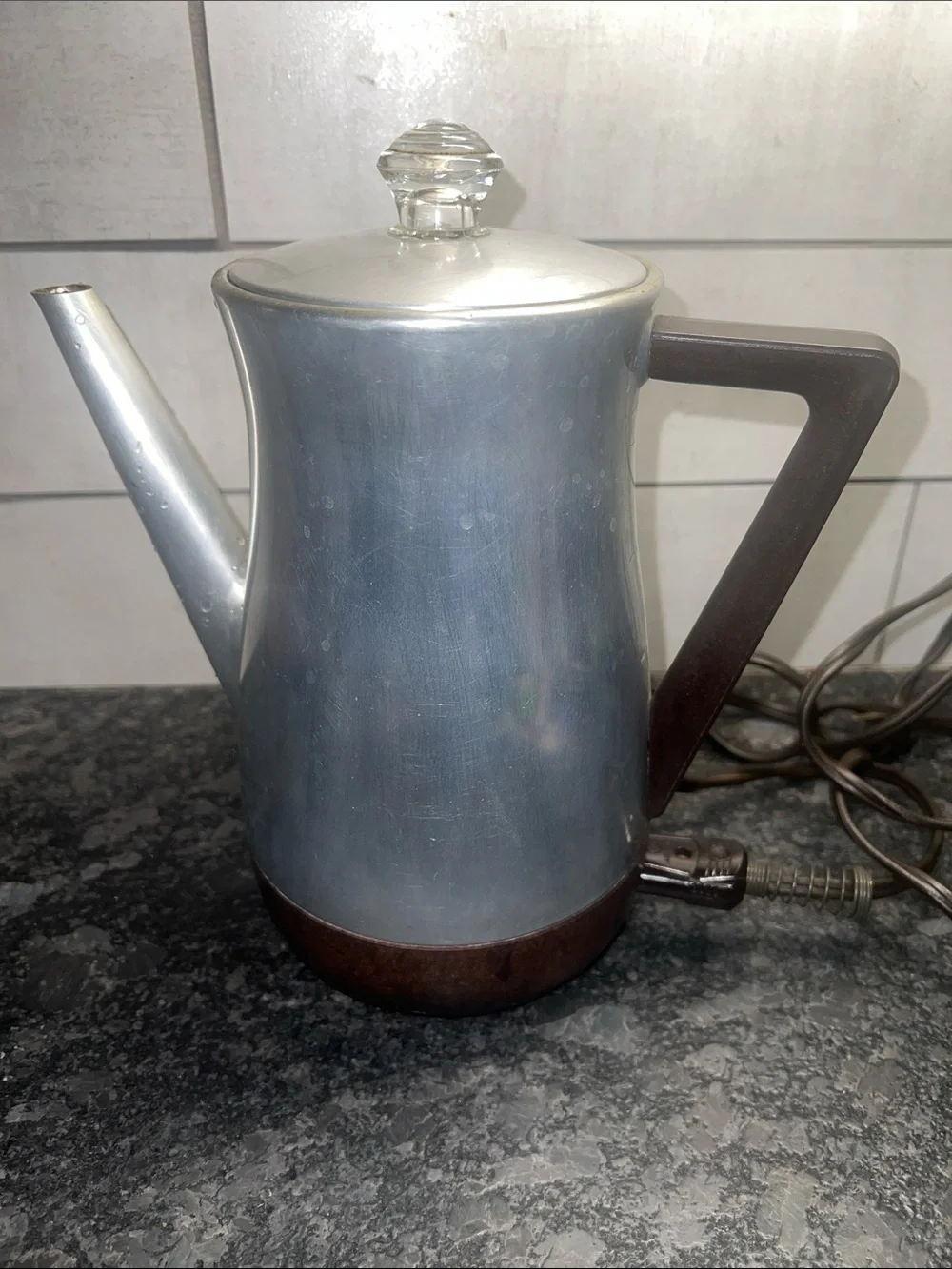 Vintage West Bend Flavo Matic  Electric Stainless Steel Coffee Percolator -